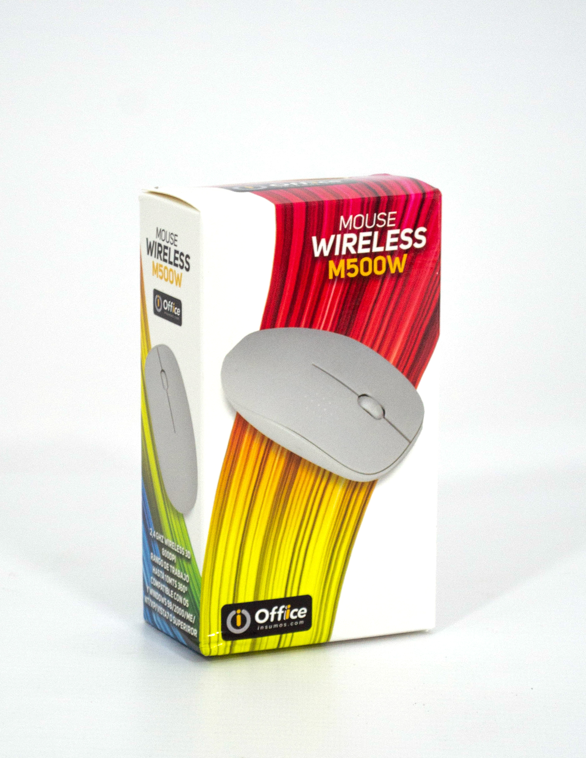 MOUSE USB WIRELESS OFF-M500W-WHITE OFFICE - MOUSEM500W-W